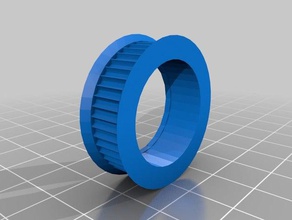 pully - 608 bearing id 22mm od 281mm w 89mm 3d printing v belt 3d print model - Mito3D