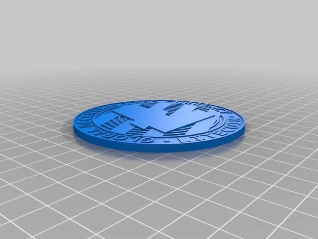 litecoin monete & distintivi la moneta cryptocurrency 3D print model - Mito3D