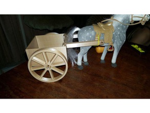 horse cart toys & games kids playtime 3d print model - Mito3D