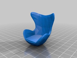 egg chair A impressão 3d 3d print model - Mito3D