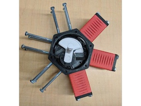 neumático radial motor de 6 cilindros La impresión en 3d 3d print model - Mito3D