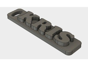 kris llavero llaveros 3d print model - Mito3D