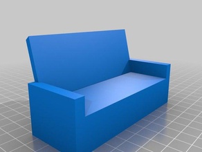 couch-simple 1-12 3d printing 3d print model - Mito3D