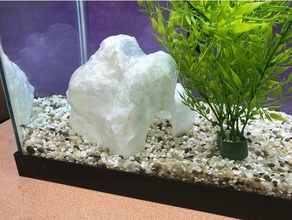 aquarium hideout rock pets cave cavern fish tank hiding spot meshmixer support mollies molly 3d print model - Mito3D