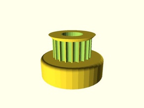 orac lathe spindle stepper pulley parts cnc openscad 3d print model - Mito3D