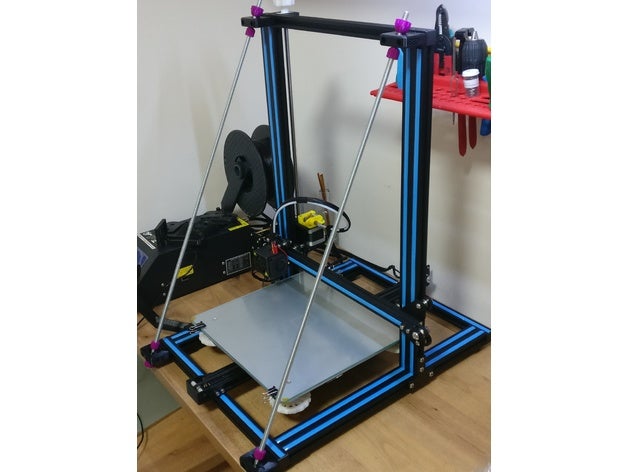 printer front bracing most gantry simple design 3d accessories adimlab alfawise u10 u20 anet e10 mod upgrade e12 athorbot a01 cr10 cr10s frame mini creality cr-10 cr-10s s4 flsun i3 brace geeetech a30 hc maker 7 huaxu3d jgaurora a5 a5x kreateit lavewatch lw - 10a raiscube tevo tornado tronxy x3 x3a x3s zonestar 3D print model - Mito3D