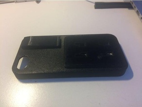 iphone 5s kılıf araç tutucu geri klip cep telefonu 3d print model - Mito3D