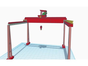 bridge crane h0 3d printing 3d print model - Mito3D
