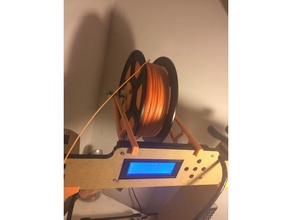 anet a8 minimal spool holder 3d printing 3dprinter filament 3d print model - Mito3D
