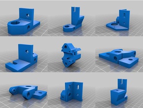 hypercube evolution nut remix 3d printer parts brass insert 3d print model - Mito3D