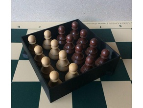 chess set storage transport cases boardgame boardgames box 3d print model - Mito3D