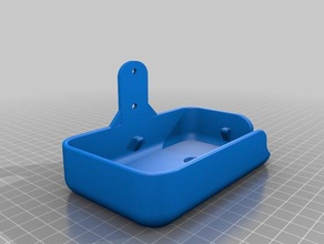 soap box remix di montaggio a parete 25mm parte i fori 4mm buchi bagno 3d print model - Mito3D