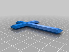 cross pendent 3d printing 3d print model - Mito3D