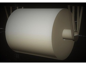 paper roll mount workshop diy 3d print model - Mito3D