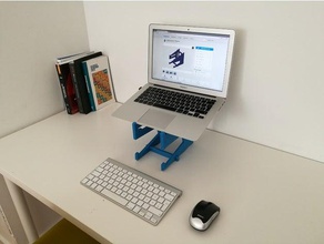 laptop stand - flatpack computador macbook móveis 3d print model - Mito3D