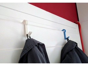 sturdy doorhanger heavy coats diy door hanger 3d print model - Mito3D