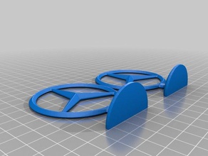 mercedes logo dur işaretler ve logolar 3d print model - Mito3D