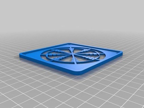 air vent circle 10cm household 3d print model - Mito3D