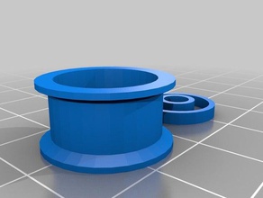 adjustable idler pulley lips lockring spacers 3d printer parts 3d print model - Mito3D