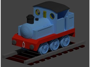 petite locomotive à vapeur jouets & jeux la banane bite modèle de train trains le rail les rails 3d print model - Mito3D