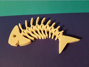 articulada peixe v2 animais 3d print model - Mito3D