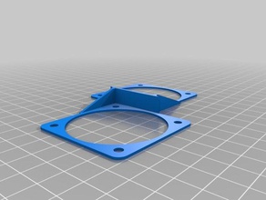 anycubic i3 mega - board fan mount 2 silent fans 3d printer parts 3d print model - Mito3D