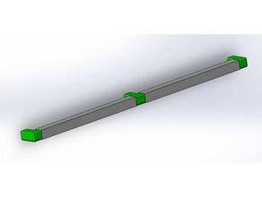 ecobloc 90 pour tube alu 15x15 ep 15 engineering blocks 3d print model - Mito3D