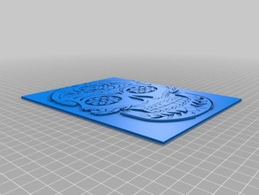 template deatch art 3d print model - Mito3D