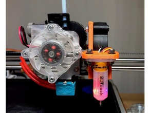bltouch & radial fan mount bukobot 3d printer parts 3d print model - Mito3D