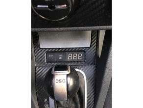 volkswagen golf v middle console button led 3 digit holder automotive 3d print model - Mito3D