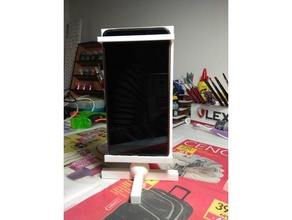 xiaomi redmi note adjustable holder mobile phone 3d print model - Mito3D