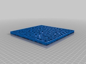 Betrug Labyrinth 20x20 Mathe-Kunst 3d print model - Mito3D