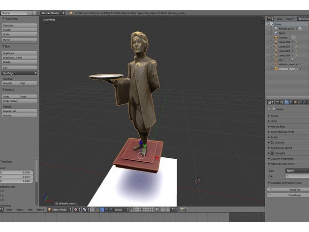 bob butler fantaisie sculpture sims 4 sculptures 3D print model - Mito3D