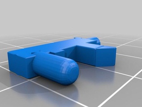 lego ametralladora La impresión en 3d 3d print model - Mito3D