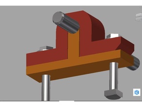 suporte de fixação anet a6 Impressoras 3d fixações 3d print model - Mito3D