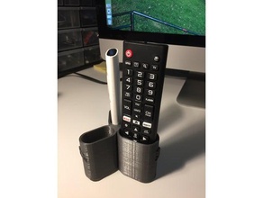 tv remote controller holder household supplies 3d print model - Mito3D