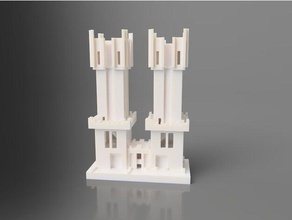 minecraft castle tower cnjmcorg buildings & structures gothic videogame video game 3d print model - Mito3D