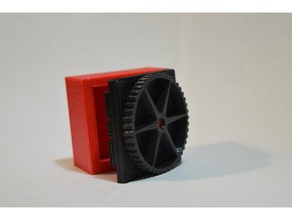 wheel locking box containers 3d print model - Mito3D