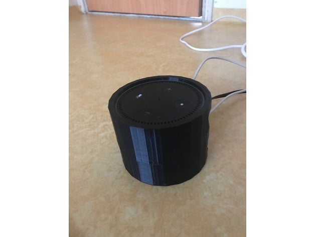 echo-dot-Batterie mod - Elektronik amazon echo dot Batterie tragbare wireless 3D print model - Mito3D