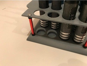 tool rack drivers holders & boxes 3d print model - Mito3D