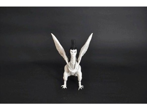 human faced bird pyeongchang olympic opening closing ceremonies sculptures 3d print model - Mito3D