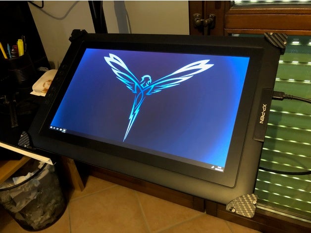 montagem vesa drowing tablet xp-pena do artista 156 gadgets titular de suporte para 75 trabalho 3D print model - Mito3D