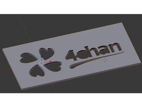 4chan spray paint stencil Kunst-tools Schablone Klee Farbe malen spray-Farbe auf der 3d print model - Mito3D