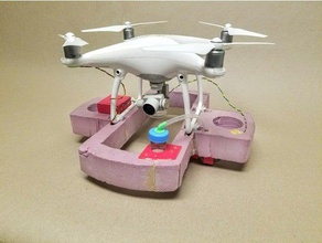 drone water sampler r c vehicles dji phantom 4 mosquito control uas uav collection pump 3d print model - Mito3D