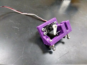 servo latch hobby arduino electronics robot robotics mount 3d print model - Mito3D