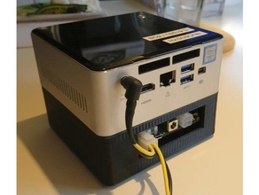 intel nuc-ups case computer nuc ups 3d print model - Mito3D