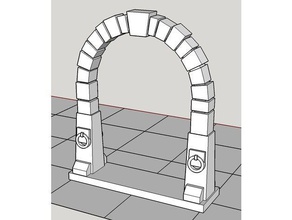 heroquest mesa dungeon duplo-porta grande brinquedo & acessórios para jogos porta masmorras e dragões tampo de 3d print model - Mito3D