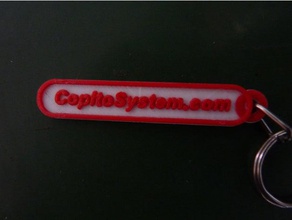 portachiavi logo copitosystemcom i Stampante 3d parti art keychain chiave a catena llavero il loghi loghi-electro parte que imprimir red piccola 3d print model - Mito3D