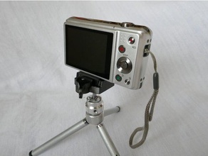mini quick release system compact cameras camera mount plate tripod adapter 3d print model - Mito3D