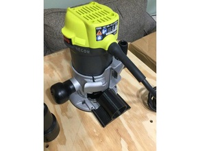 ryobi r163g router dust collection port parts 3d print model - Mito3D